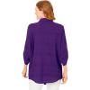 Woman Within Plus Size Cotton Gauze Bigshirt(Radiant Purple)