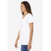 Woman Within Plus Size Crochet-Trim Knit Top(White)