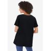 Woman Within Plus Size Easy Maxi Tunic(Black)