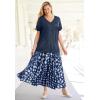 Woman Within Plus Size Faux Suede Tee(Black)