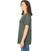 Woman Within Plus Size Faux Suede Tee(Pine)