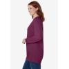 Woman Within Plus Size Fleece Sweatshirt(Deep Claret)