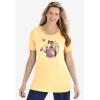 Woman Within Plus Size Graphic Tee(French Blue Lotus)