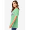 Woman Within Plus Size Graphic Tee(Pistachio Heart Placement)