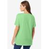 Woman Within Plus Size Graphic Tee(Pistachio Heart Placement)