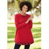 Woman Within Plus Size Layered Look Sweatshirt(Navy Plaid)