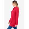 Woman Within Plus Size Long-Sleeve Polo Shirt(Vivid Red)