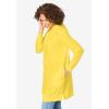 Woman Within Plus Size Longer-Length Hoodie Sweatshirt.(Primrose Yellow)