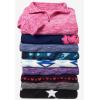 Woman Within Plus Size Microfleece Quarter-Zip Pullover(Black Festive Snowflakes)