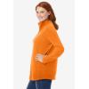 Woman Within Plus Size Microfleece Quarter-Zip Pullover(Ivory Aztec)