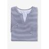 Woman Within Plus Size Notch-Neck Pocket Tee(Seafoam Americana Tie Dye)
