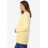 Woman Within Plus Size Perfect Long-Sleeve Crewneck Tee (Petite Available)(Banana)