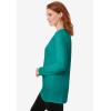 Woman Within Plus Size Perfect Long-Sleeve Crewneck Tunic(Waterfall)