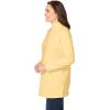 Woman Within Plus Size Perfect Long-Sleeve Mockneck Tee (Petite Available)(Banana)