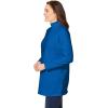 Woman Within Plus Size Perfect Long-Sleeve Mockneck Tee (Petite Available)(Bright Cobalt)
