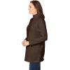 Woman Within Plus Size Perfect Long-Sleeve Mockneck Tee (Petite Available)(Chocolate)