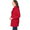 Woman Within Plus Size Perfect Long-Sleeve Mockneck Tee (Petite Available)(Classic Red)