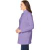 Woman Within Plus Size Perfect Long-Sleeve Mockneck Tee (Petite Available)(Soft Iris)