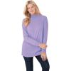 Woman Within Plus Size Perfect Long-Sleeve Mockneck Tee (Petite Available)(White)