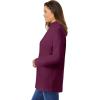 Woman Within Plus Size Perfect Long-Sleeve Turtleneck Tee (Petite Available)(Deep Claret)