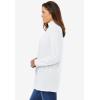 Woman Within Plus Size Perfect Long-Sleeve Turtleneck Tee (Petite Available)(White)