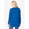 Woman Within Plus Size Perfect Long-Sleeve V-Neck Tunic(Classic Bright Cobalt)