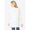 Woman Within Plus Size Perfect Long-Sleeve V-Neck Tunic(White)