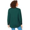 Woman Within Plus Size Perfect Pintuck Tunic(Emerald Green)