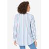 Woman Within Plus Size Perfect Pintuck Tunic(Multi Stripe)