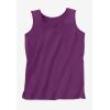 Woman Within Plus Size Perfect Scoopneck Tank (Petite Available)(Medium Heather Grey)