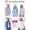 Woman Within Plus Size Perfect Short Sleeve Button-Down Shirt Oversized Tunic Blouse(Original Multi Stripe)