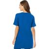 Woman Within Plus Size Perfect Short-Sleeve V-Neck Tunic(Bright Cobalt)