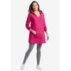 Woman Within Plus Size Pocket Hoodie Sweatshirt(Chocolate)