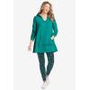 Woman Within Plus Size Pocket Hoodie Sweatshirt(Chocolate)