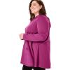 Woman Within Plus Size Pocket Hoodie Sweatshirt(Medium Heather Grey)