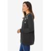 Woman Within Plus Size Printed Sweatshirt(Black Sequin Star)