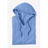 Woman Within Plus Size Rib-Knit Sherpa Hoodie Sweatshirt(Heather Charcoal)