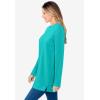 Woman Within Plus Size Sherpa Sweatshirt(Aquamarine)