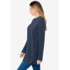 Woman Within Plus Size Sherpa Sweatshirt(Navy)