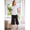 Woman Within Plus Size Side Tie Knit Tee(Raspberry)