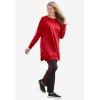 Woman Within Plus Size Side Zip Sweatshirt(Classic Red)