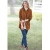 Woman Within Plus Size Soft Faux Suede Shirt(Ivory Multi Prairie)