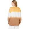 Woman Within Plus Size Tie-Dyed Knit Sweatshirt Tunic(Toffee Ikat Tie Dye)