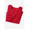 Woman Within Plus Size Ultra Soft Waffle Thermal Sweatshirt(Coral Tie Dye)