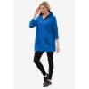 Woman Within Plus Size V-Neck Hoodie Sweatshirt(Plum Purple)