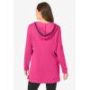 Woman Within Plus Size V-Neck Hoodie Sweatshirt(Raspberry Sorbet)