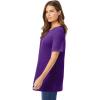 Woman Within Plus Size Waffle Thermal Satin Trim Tee(Radiant Purple)