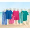 Woman Within Plus Size Waffle Thermal Satin Trim Tee(Radiant Purple)