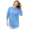 Woman Within Plus Size Fleece Sweatshirt(French Blue)