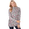 Heather Grey Red Pretty Floral